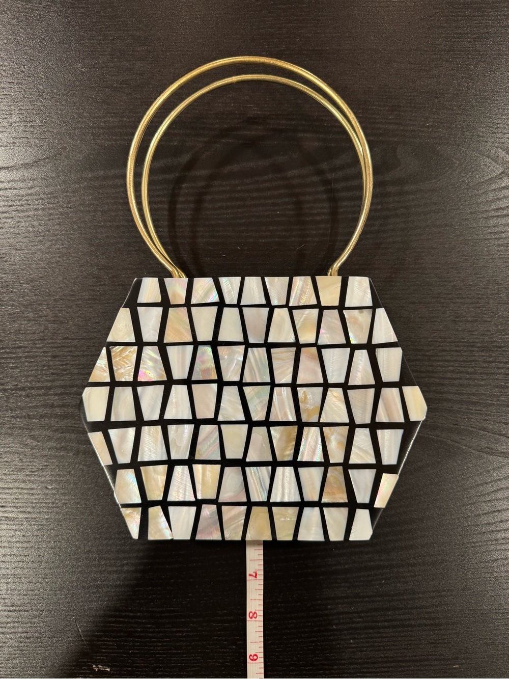 NEW - RAMLA Pearly Shell Clutch - Picture 8 of 11
